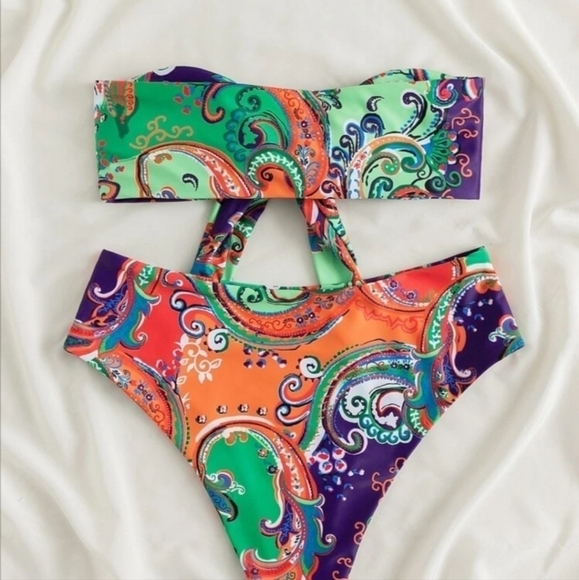 PAISLEY PRINT BIKINI - Picture 3 of 7